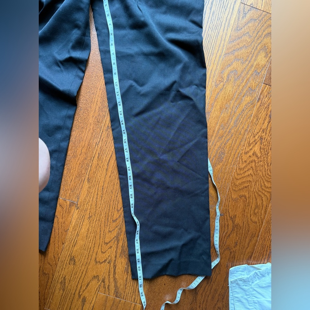 Vintage 90s J. Crew Black wool pleated trousers size 6 - Picture 10 of 12